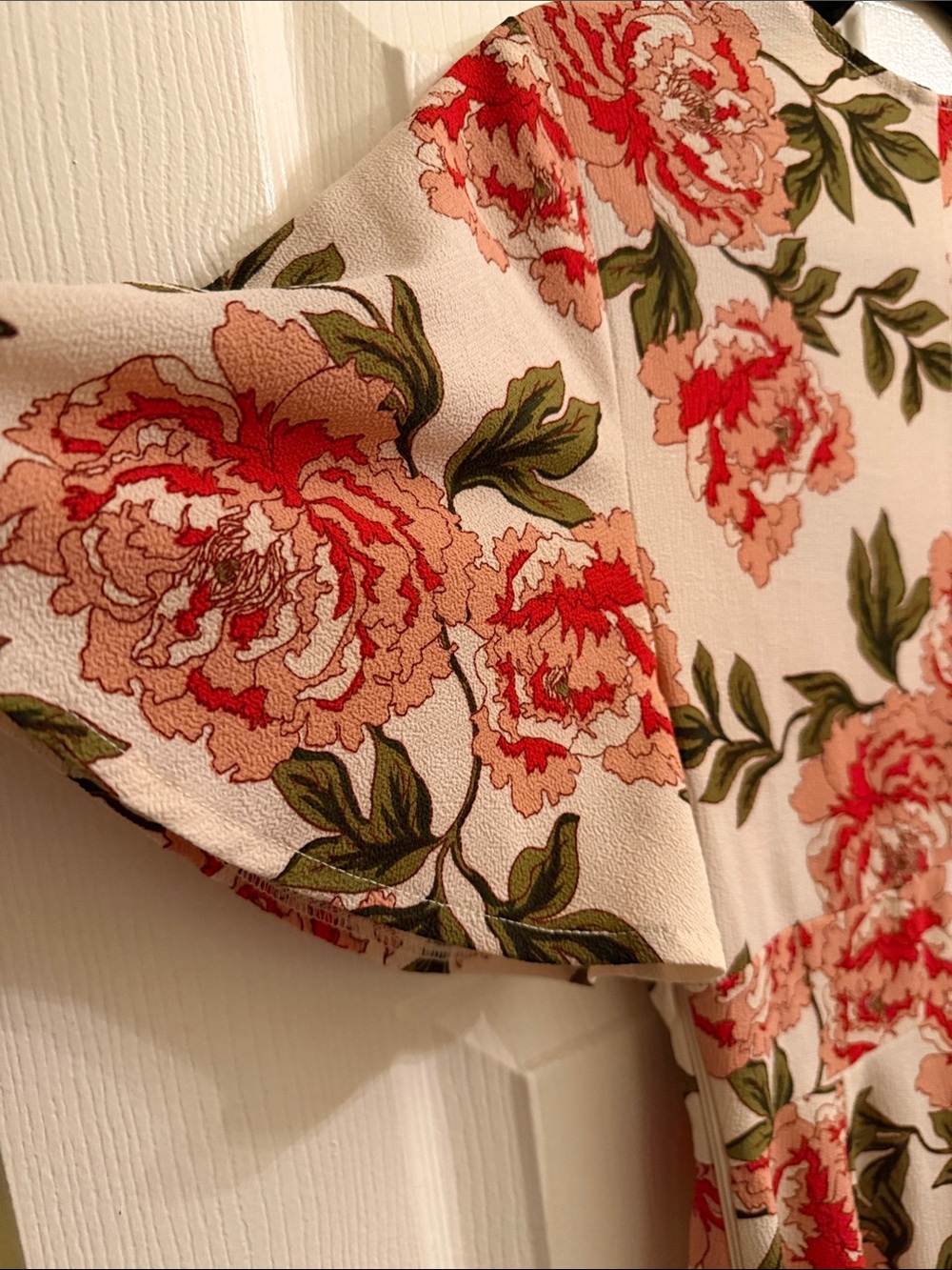 Show Me Your MuMu Cream Mini Dress with Roses Floral Print - Picture 5 of 6